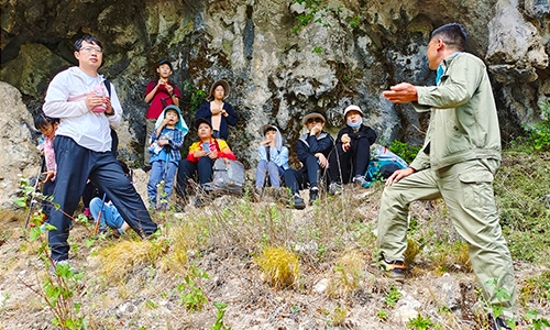 Families learning about sustainable development